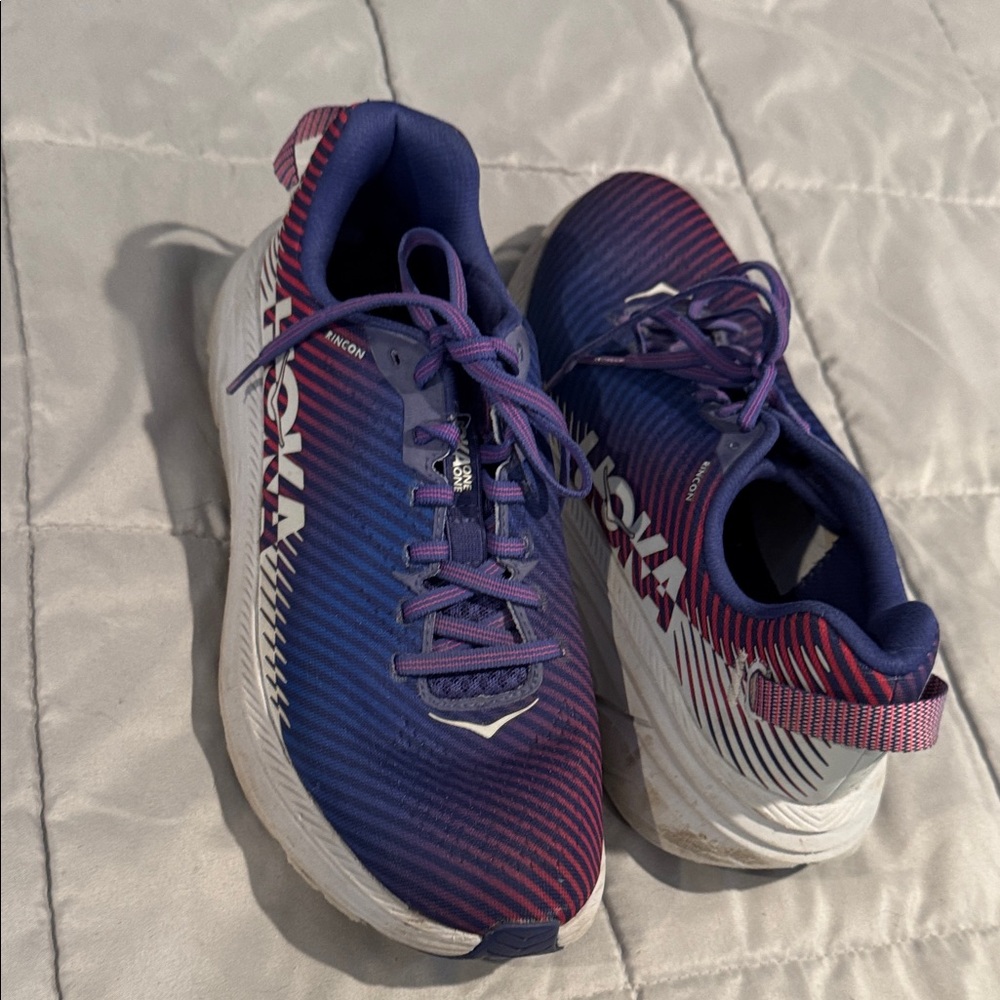Hoka Vibrant Purple and Pink Athletic Shoes